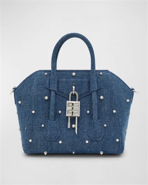 givenchy antigona mini rey|Givenchy mini antigona lock denim tote bag.